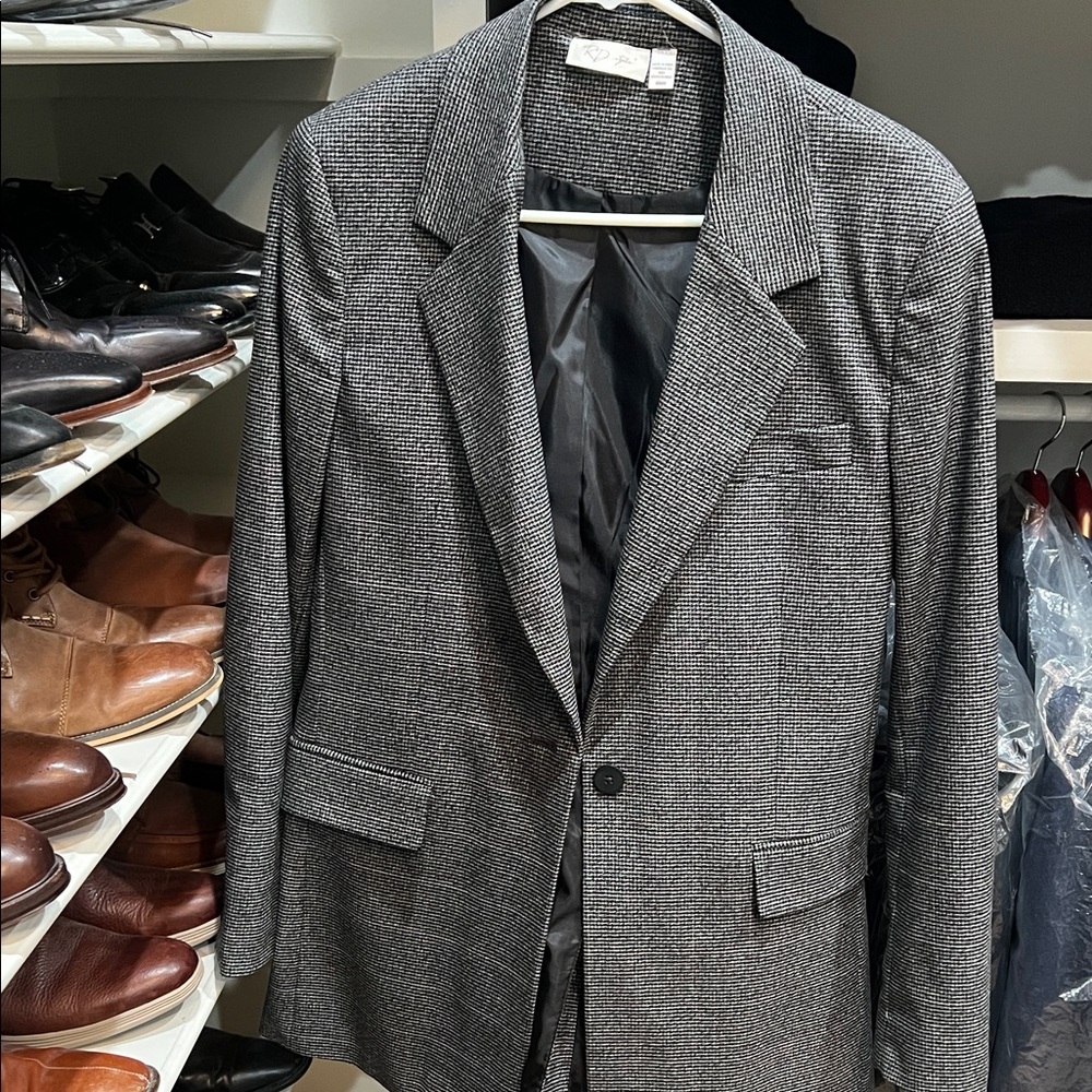 RD Style Black and Gray Blazer